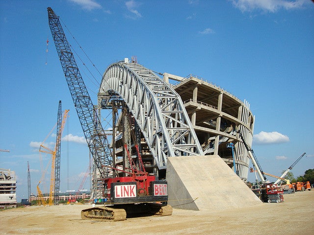 Dallas Cowboys Stadium Construction Shot