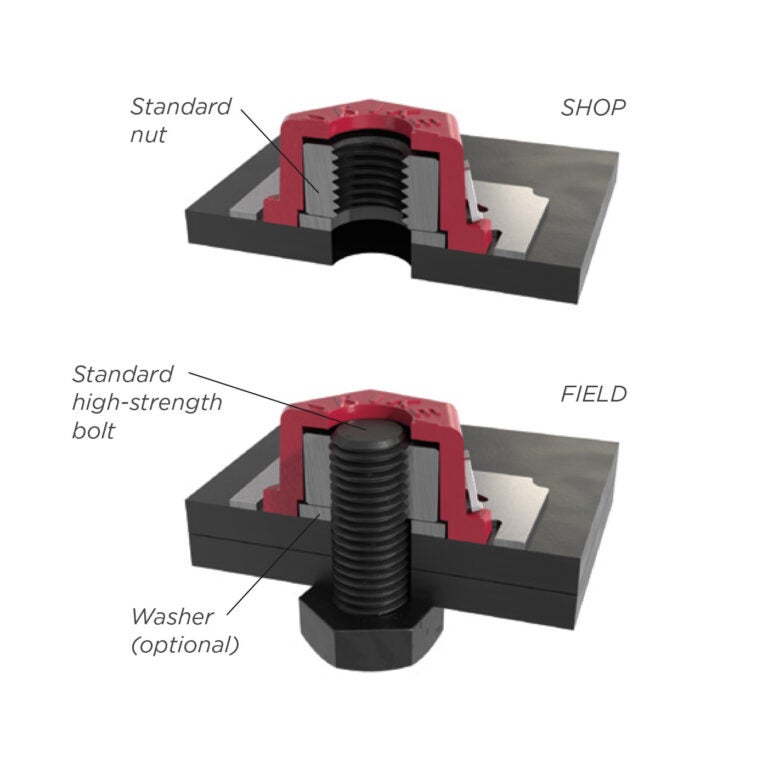 Shuriken® Structural Nut Keeper Box of 16 Atlas Tube