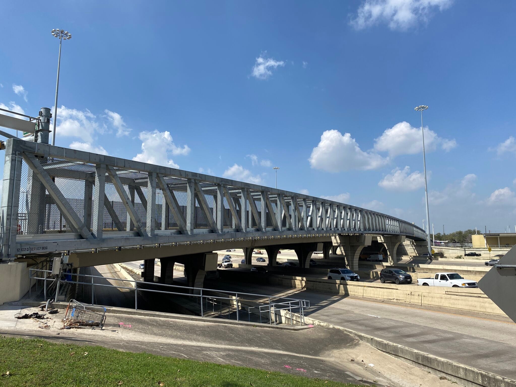 pedestrian bridge erected using the Shuriken® Structural Nut Keeper